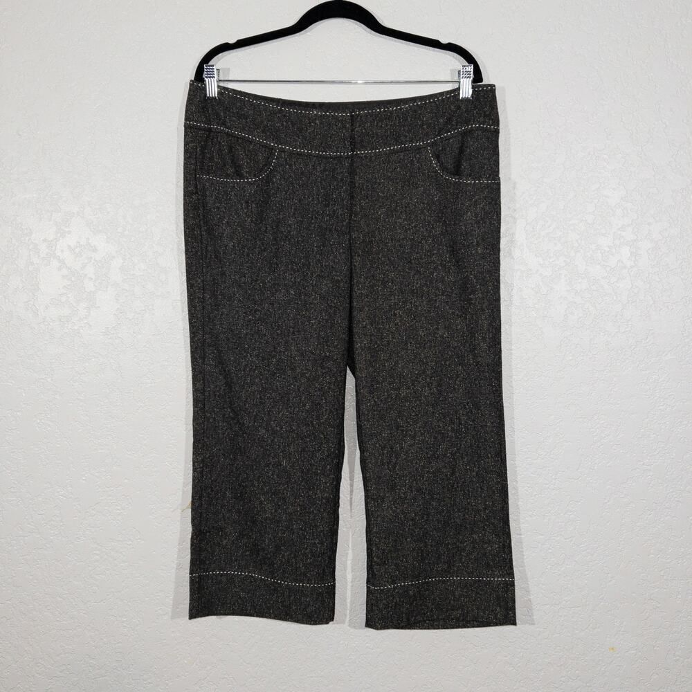Nwt White House Black Market Cotton Blend Cropped Pants Size 14